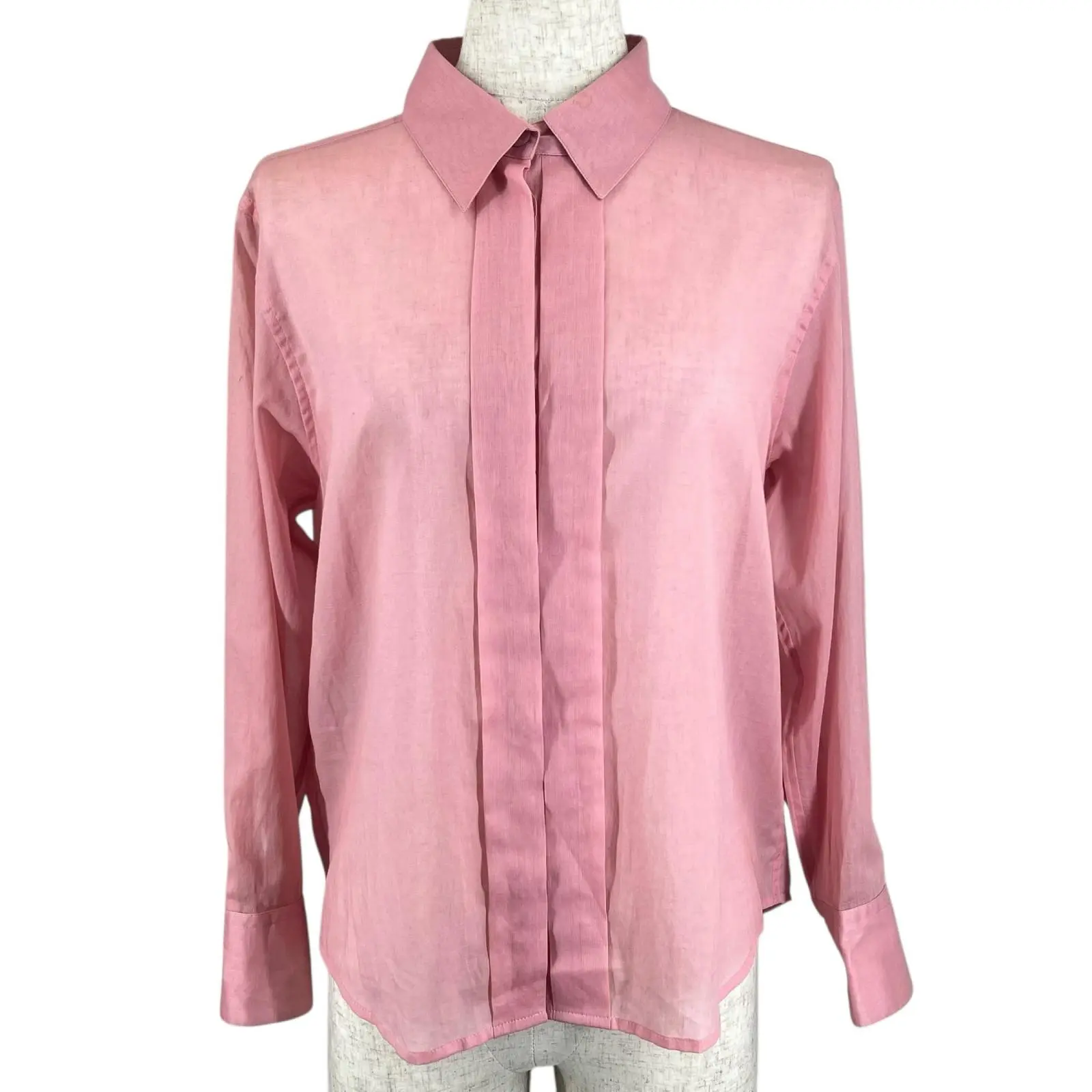 Pre-owned CHANEL Cotton Small Leather Goods Long Sleeve Shirt