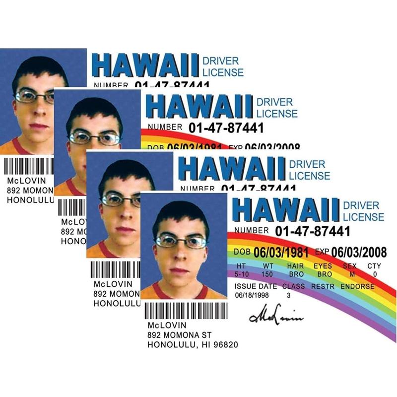 Parody ID | McLovin ID |  ID Novelty ID | Collectible Trading Card Driver's License | Novelty  for Holidays |  The