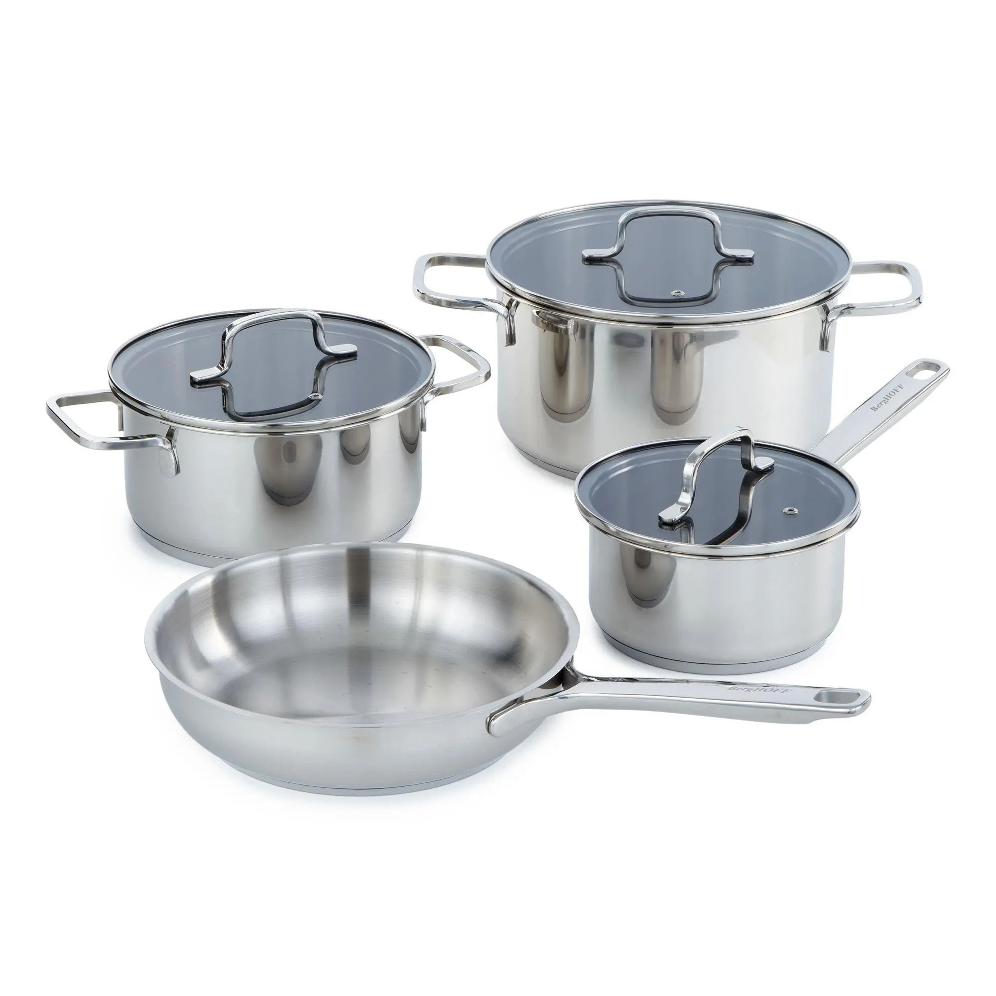 BergHOFF DiNA Helix 18/10 Stainless Steel 7pc Cookware Set