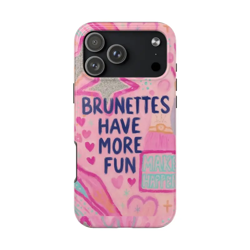 brunettes have more fun phone case shein - TikTok Shop