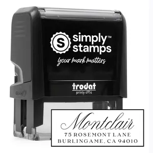 Custom Address Stamp | Personalized Return Trodat Brand Stamp | Multiple Designs | Self-Inking | Perfect for Wedding Invitations and Holiday Cards
