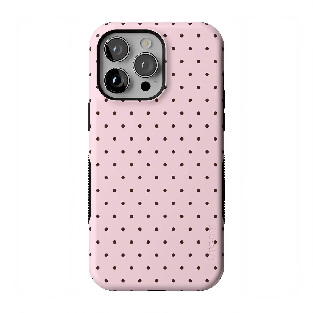 Casely iPhone 13 Pro Case | On the Dot | Pink Polka Dot | Bold Protective Design | Compatible with MagSafe