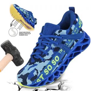 Steel Toe Shoes for Men Women Indestructible Work Shoes Construction Safety Shoes Footwear Boy Worker Comfort Closed Bridal Casual Sneakers