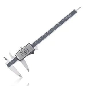 Clockwise Tools 0-8 Inch/200mm Stainless Steel IP54 Digital Caliper, Inch/mm/Fraction Conversion