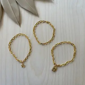 Rolo Bracelet - 24k gold plated - unisex - daily wear