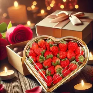 Heart-Shaped Dessert Box Set with Gold Trim, 25 Bases and 25 Lids, Ideal for Mother's Day and Weddings, Disposable Tableware, Gold Plastic Dinnerware