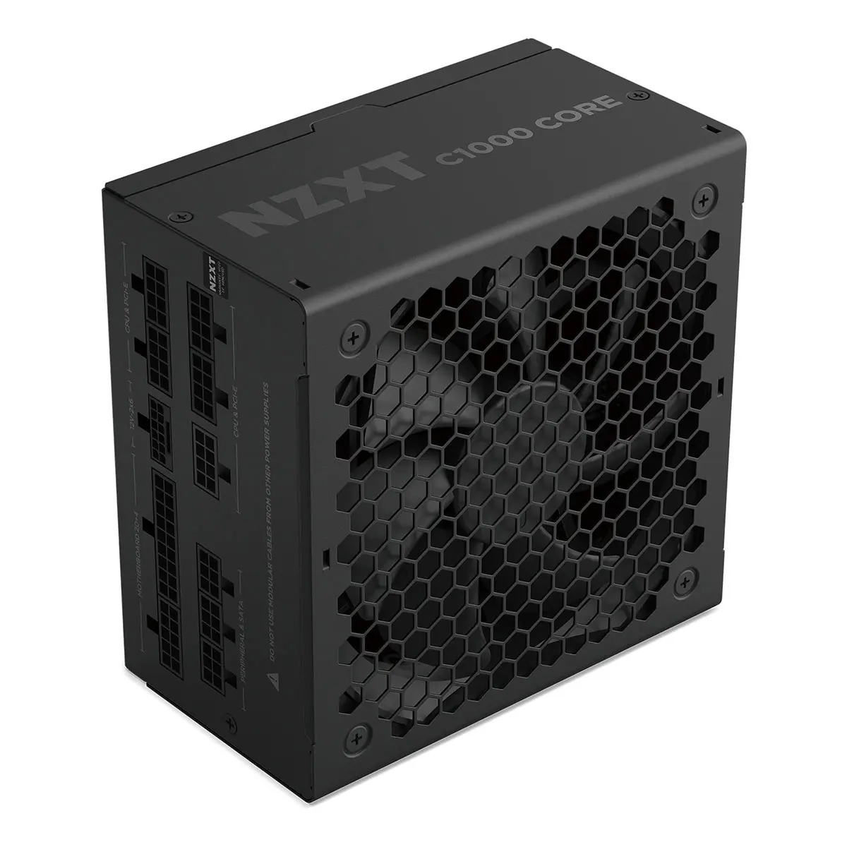 NZXT C1000 Gold Core 1000W 80+ Gold Certified Fully Modular ATX 3.1 Power Supply Unit, Black
