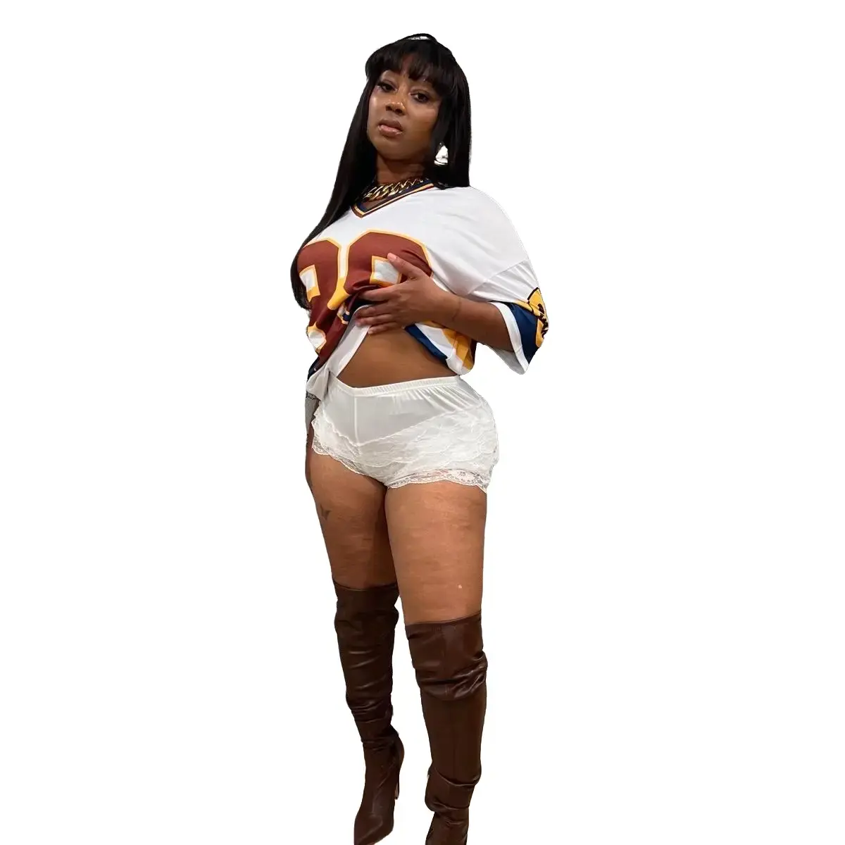 Women’s Oversized Jersey for Comfortable Fit - Womenswear, Top LARGE