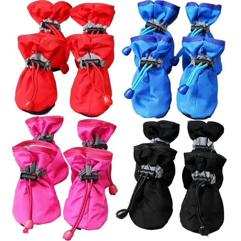 Pet Dog Shoes Pet Dog Shoes Reflective Strip Dog Shoes Teddy Poodle Autumn Winter Shoes Pet Shoes Foot Covers Stain-Proof Dog Boots, Pet Paw Protector Puppy Use Pet Shoes