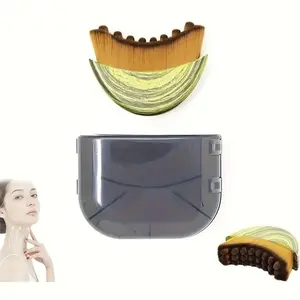 Lymph Detox Facial Brush Dry Brush Massager, Face Scrubber Tool, Create Jaw Line, Relieve Face Fatigue, Ergonomic Design, Precise Skin Fit