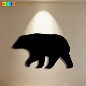 1pc Bear Metal Wall Art,Bold Bear Statue Mural, Ideal Gift for New Year, Christmas, Bear Decor Enthusiasts, Weather-Resistant Metal Wall Decor Wall Sculptures, Perfect for Outdoor Fence & Living Room Wall, Wildlife Decor Enthusiasts