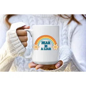 Mugs, Christian mugs, fear mug, Christian gifts, religious gifts, coffee lovers gift