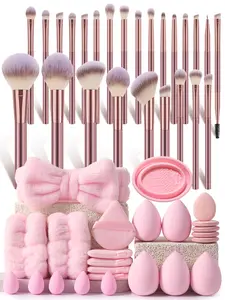 Multi function makeup brushes set full face eye brushes with headband gift for teens beauty lovers dating party makeup
