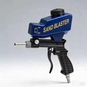 Best-selling portable gravity sandblasting gun, metal nozzle anti-rust sandblaster, high-pressure sandblasting gun