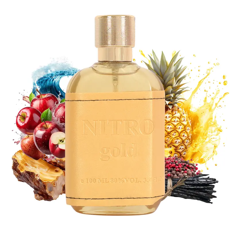 EBC Nitro Gold Eau de Parfum 100ml - Natural Spray Vaporisateur - 3.4 Fl Oz - Luxury Fragrance for Men and Women