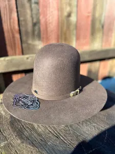 Laredo Wool Felt Hat Open Tall Crown Chocolate