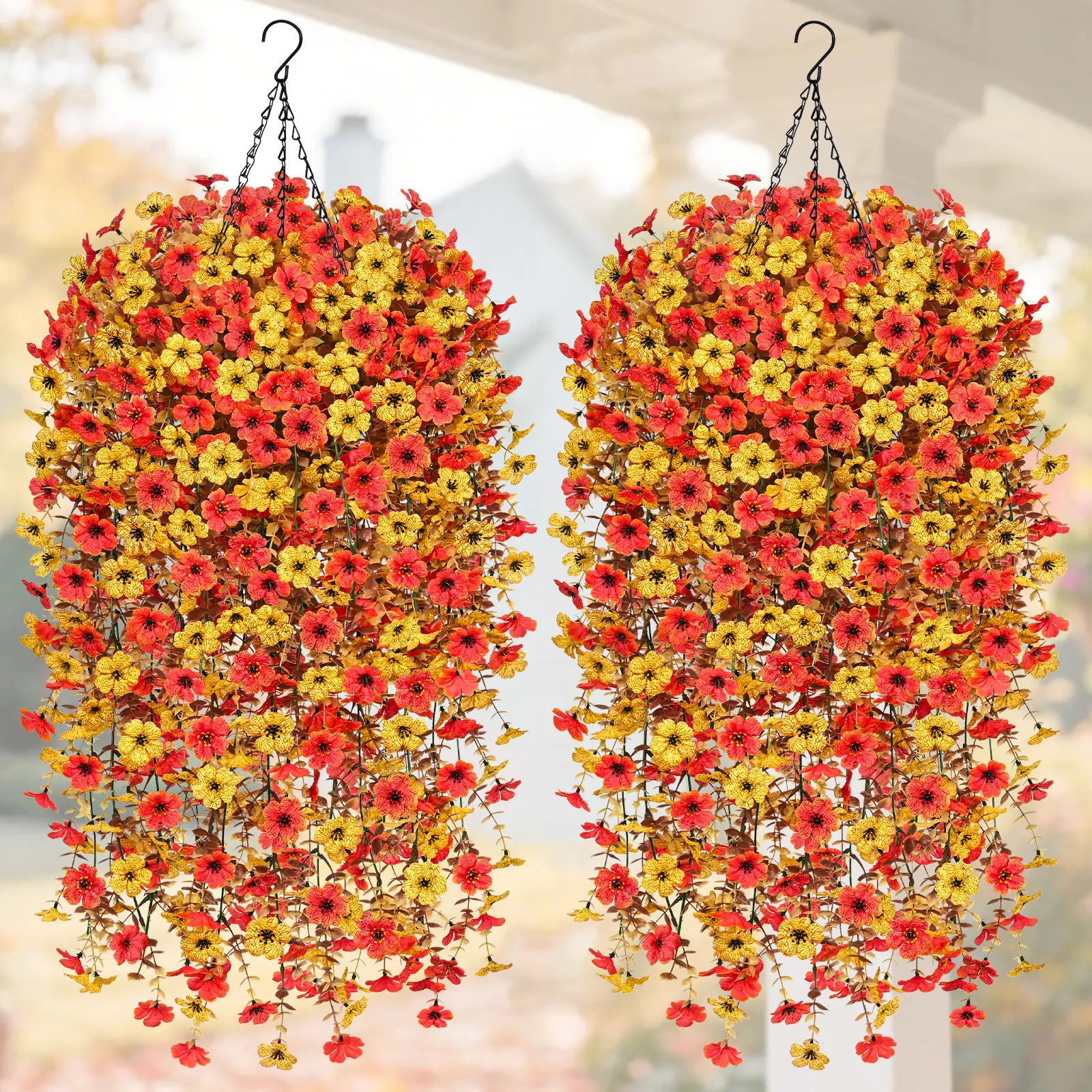 Cone Basket-Yellow+Orange-Red((12pcs)