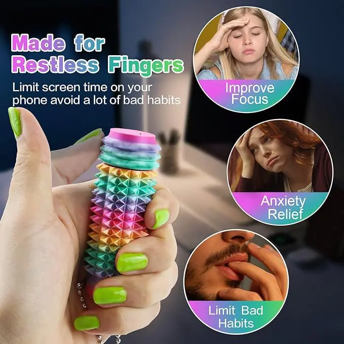 3D Printed Bearing Fidget Spinner, Portable Rotating Stress Relief ...