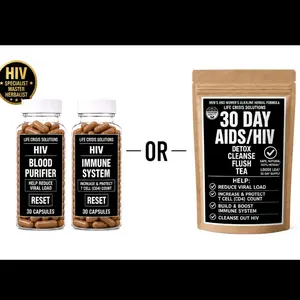 NO HIV LABELS OPTION- HIV AIDS -HELP IMMUNITY/LOAD HELP/SYMPTOM HELP 100% NATURAL ORGANIC HERBAL SUPPLEMENTS