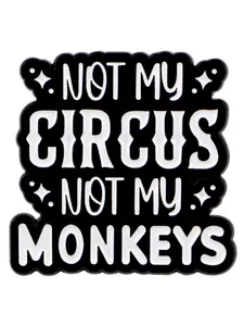 Creative Personalized English Slogan Brooch Pin, Zinc Alloy Badge for Backpacks & Clothes, Unisex Fashion Accessory for All Seasons