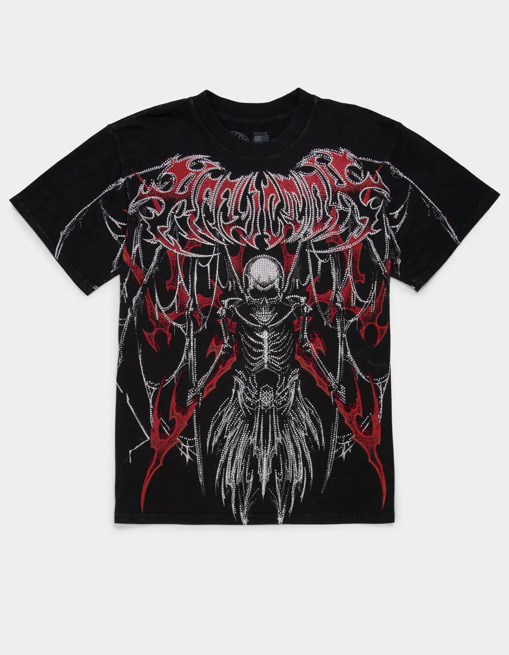 AFFLICTION Withered Scorn Rhinestone Mens Tee
