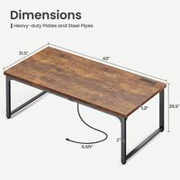 63 x 31.5 Rustic Brown