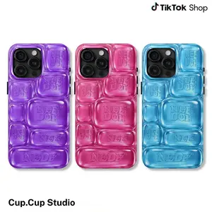 Ice Cube Phone Case, 3D Visual Printed Graphic Hard Phone Cover