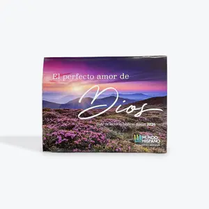 Calendario Biblico 2026 en Español - El Perfecto Amor de Dios Paisaje Atardecer Religious Daily Devotional Bible Biblical Inspirational Spiritual
