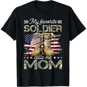 Summer T Shirt for Military Mom and Army Mom Celebrating Graduation