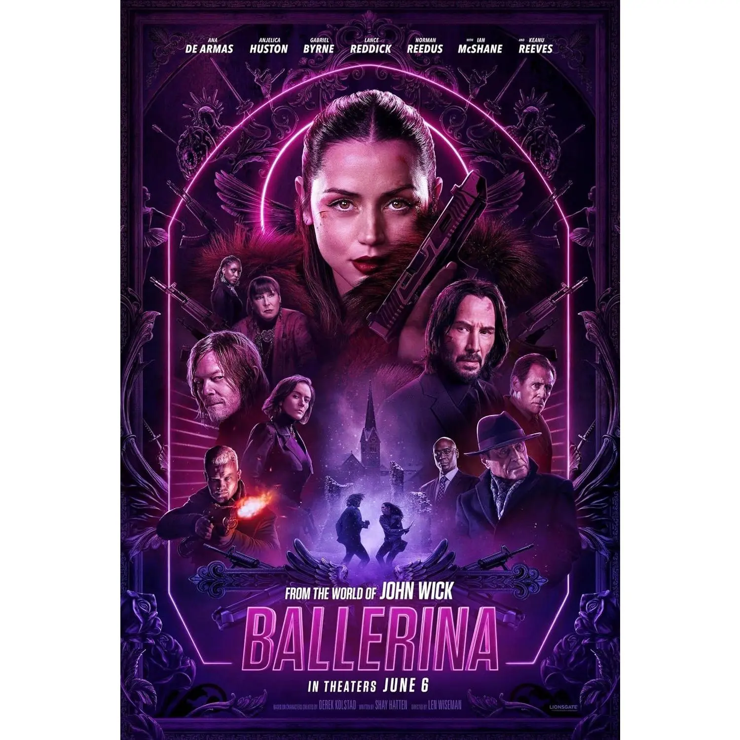 From the World of John Wick: Ballerina 2024 Movie Posters for Boys & Girls Bedroom Decor Wall Art Print Gift Poster