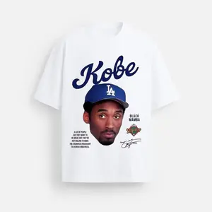 Kobe Tribute T-shirt Basketball Cream Kobe Bryant Michael Denis Rodman Menswear Top Streetwear Sporty Sport Star Shirt Casual Classic Sports Tops Crewneck Short Sleeve White