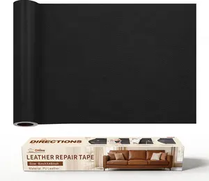 Leather Repair Patch,Leather Repair Tape,  x  inches Leather Repair Patch for Furniture,Vinyl Repair kit,Leather Couch Patch,for Sofas, Furniture, car Seats(Black)