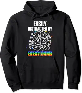 Embrace Neurodiversity Celebrate Different Minds ADHD Pullover Hoodie - Sabrinasmitl Shop 70B0D2BPSJYQ