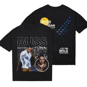 RUSS Tour Shirt, Into The Wild Tour 2025 Shirt, Russ Concert 2025 Shirt, Russ Merch, Fan Gift, Music Shirt Sweatshirt Hoodie, Unisex Cotton Shirt