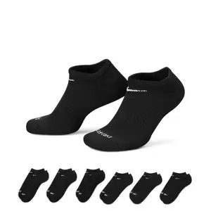 NIKE DRI-FIT EVERYDAY PLUS CUSHIONED TRAINING NO-SHOW SOCKS (6 PACK)
