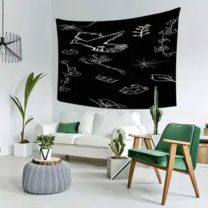 1pc Porter Robinson Music-Themed Tapestry Suitable for Home Décor, Horizontal Wall Hanging with Porter Robinson Print, Soft Peach Skin Fabric for Living Room, Bedroom, Studio - Ideal Gift for Fans