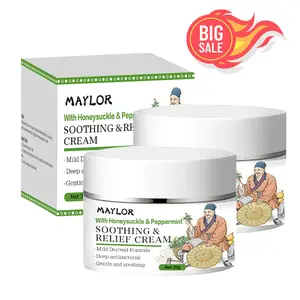 MAYLOR Herbal Sensitive Skin Comprehensive Soothing Cream - Soothing Relief Cream Moisturizer for Lightweight Hydration & Daily Comfort - Calming, Gentle and Refreshing Formula lsamo calmante para hydrate eczema cream Blend Body Care