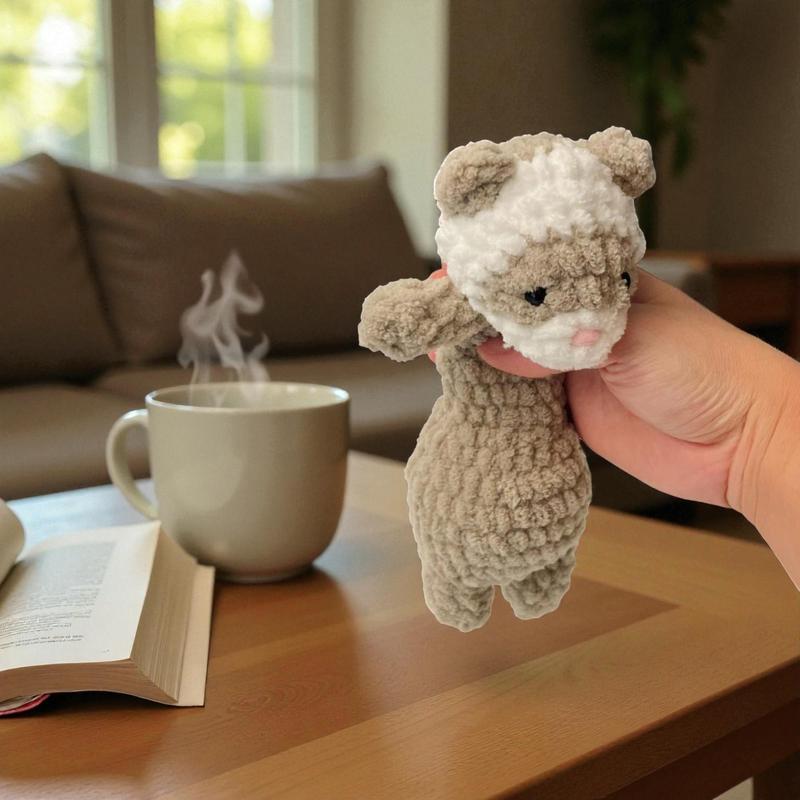 Floppy Ferrets Handmade Crochet Cuties Full of Personality Yarn Plush Toy for Cozy Home Decor