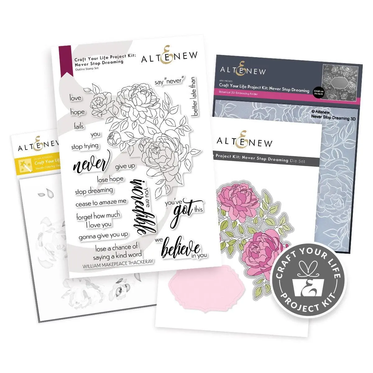 Craft Your Life Project Kit: Never Stop Dreaming Stamp Set