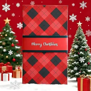 4/8Pcs,Handmade Waterfall Christmas Gift Card Booklet, 2025 New Christmas Cash Envelopes, Money Holder Envelope Booklet with Pull-out Design, DIY Message Surprise for Family Xmas Party