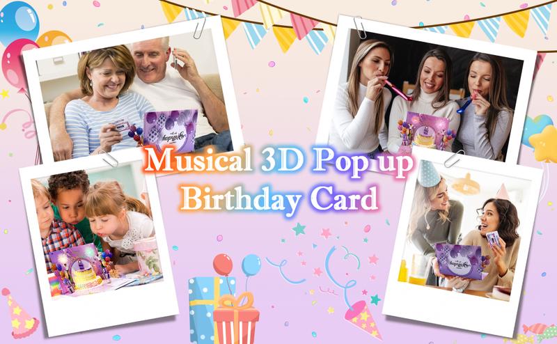 Musical 3D Pop-Up Birthday Card with Lights & Fireworks Cake – Sings 'Happy Birthday', Includes DIY Age Numbers + Envelopes | Perfect Gift for Women, Men, Mom, Dad, Kids & Teens Musical 3D Pop-Up Birthday Card with Lights & Fireworks Cake – Sings 'Happy Birthday', Includes DIY Age Numbers + Envelopes | Perfect Gift for Women, Men, Mom, Dad, Kids & Teens
