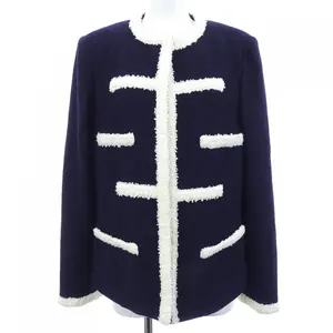 Pre-owned CHANEL Cotton Small Leather Goods Collarless Jacket