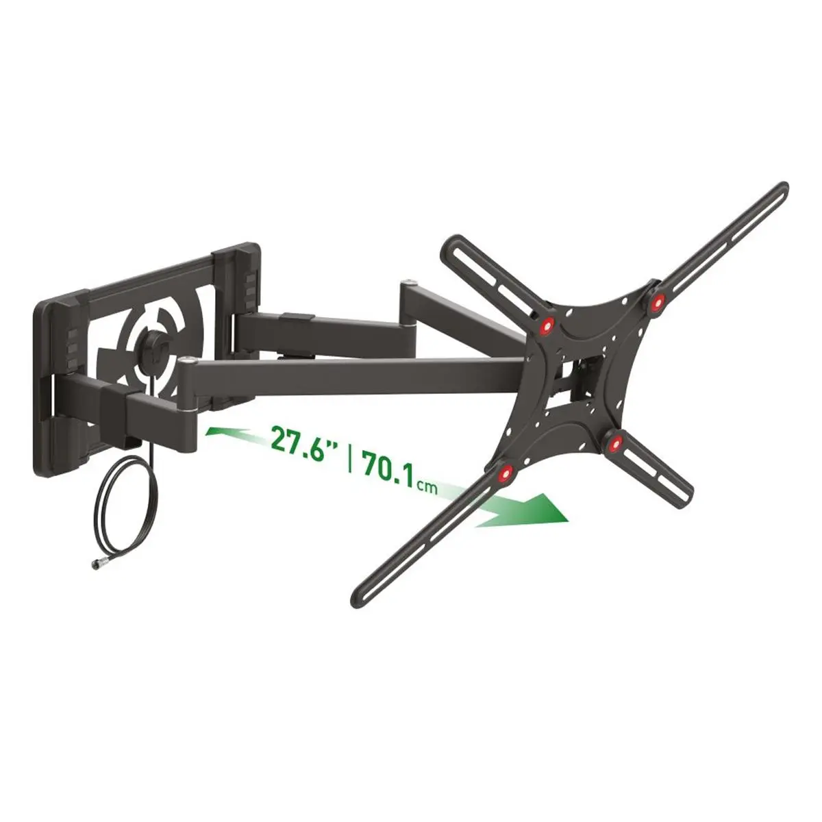 212 MAIN Full Motion Dual Arm TV Antenna Mount - Heavy-Duty Mounting System for 40-90" TV Screens, Electronics Setup Tech Accessories