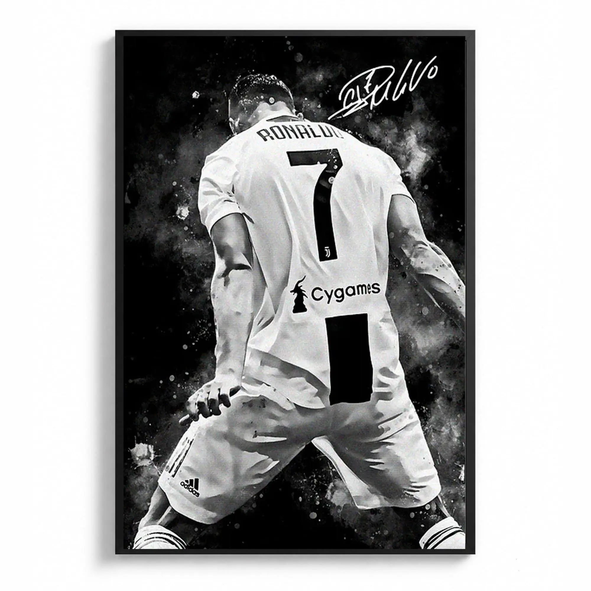 Cristiano Ronaldo 00 Goals Celebration Poster, Football Soccer Gift CR7, CR7 Fans Gift ( Unframed - Print Only )