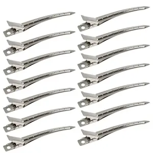Locsanity Duck Bill Clips, 3.5 Inches Metal Alligator Curl Clips with Holes