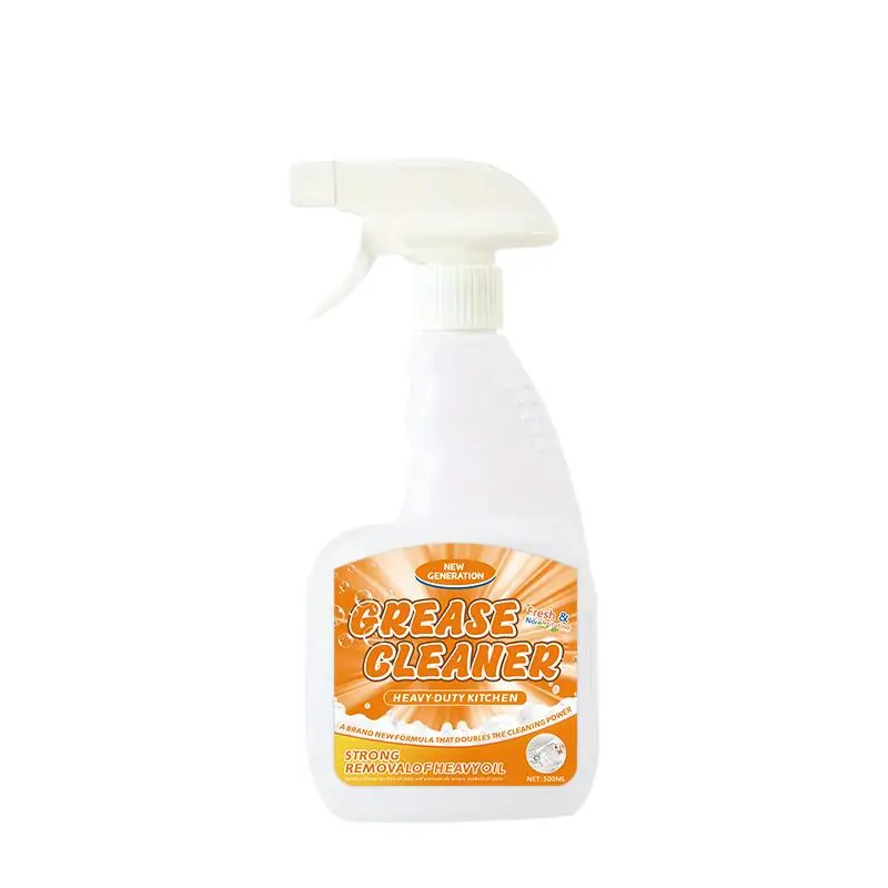 Heavy Duty Degreaser Spray (500ml) -Range Hood Cleaner Spray, Heavy Duty Kitchen Grease Remover for Hood Filters, Stovetops, Backsplash & Stainless Steel Surfaces