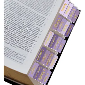 Tabs,Purple  Laminated  Tabs, tabs for Women,Remove & Replace  Index Tabs,Easy to Read and Apply  Tabs for Women and Man(3Sets-Purple)