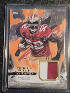 2024 Topps Inception #RC-PW Patrick Willis Relics Orange #/50