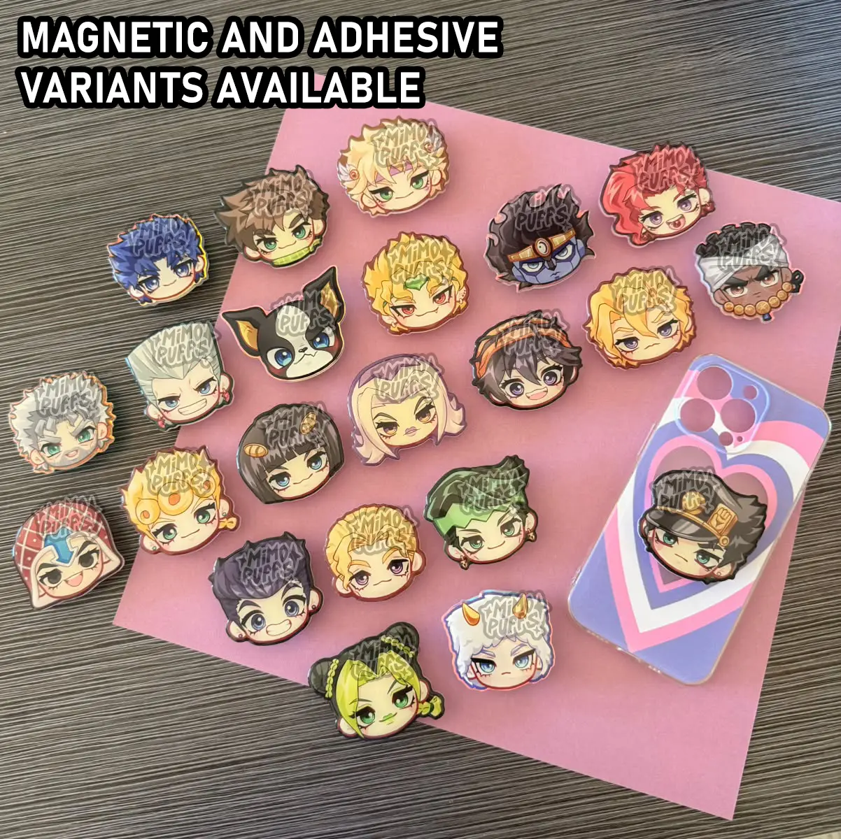 J J B A Anime Phone Grip Acrylic