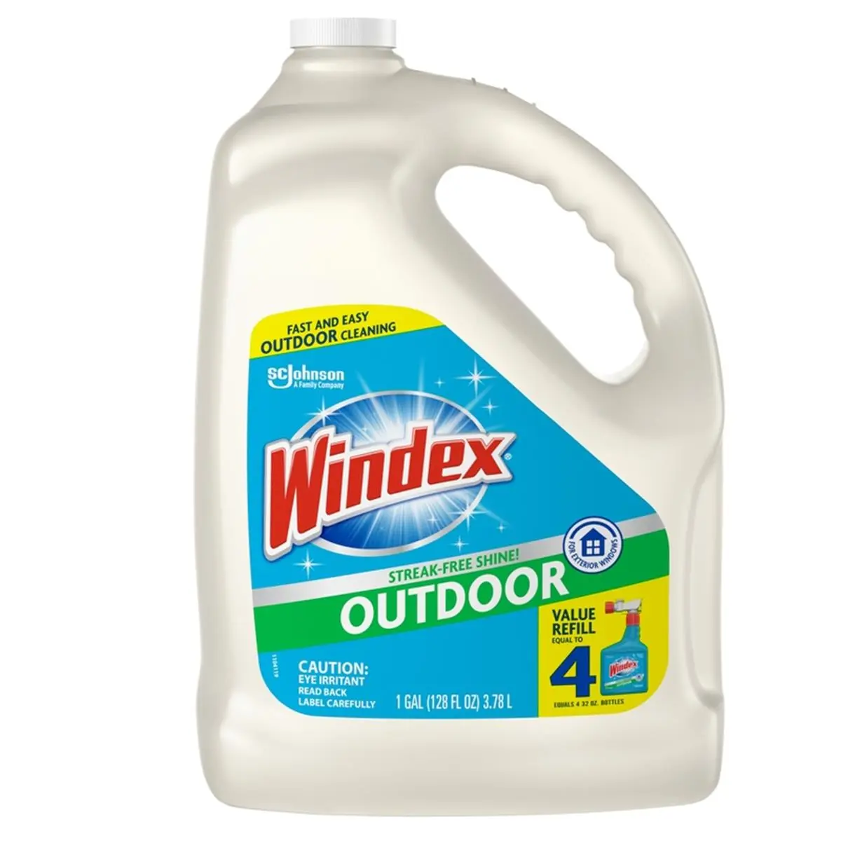 212 MAIN Ammonia-Based Outdoor Glass Cleaner - 4-Pack 128oz Original Scent Liquid Cleaning Agent, Scented Cleaning Products for Household Home Supplies, Households, 37.64 Lbs